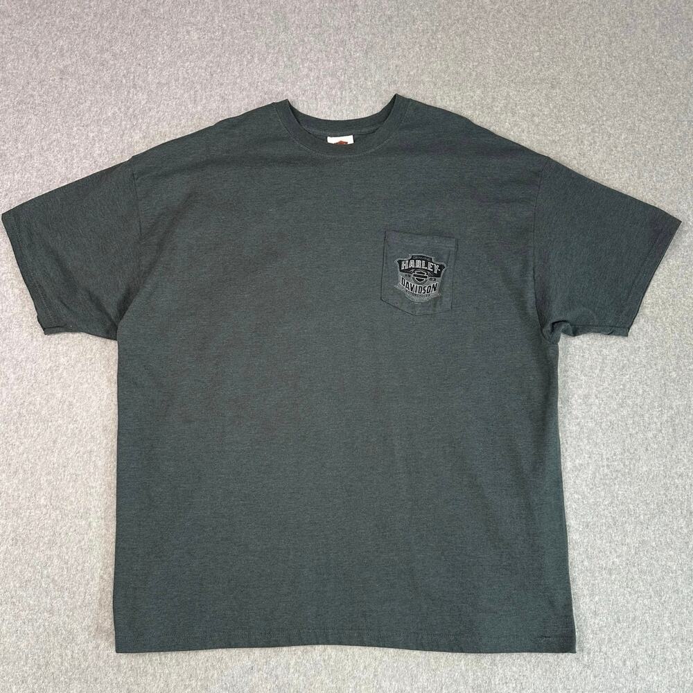 Harley Davidson VTG Shirt Mens Gray 3XL Motorcycle Graphic 2008 Vancouver WA